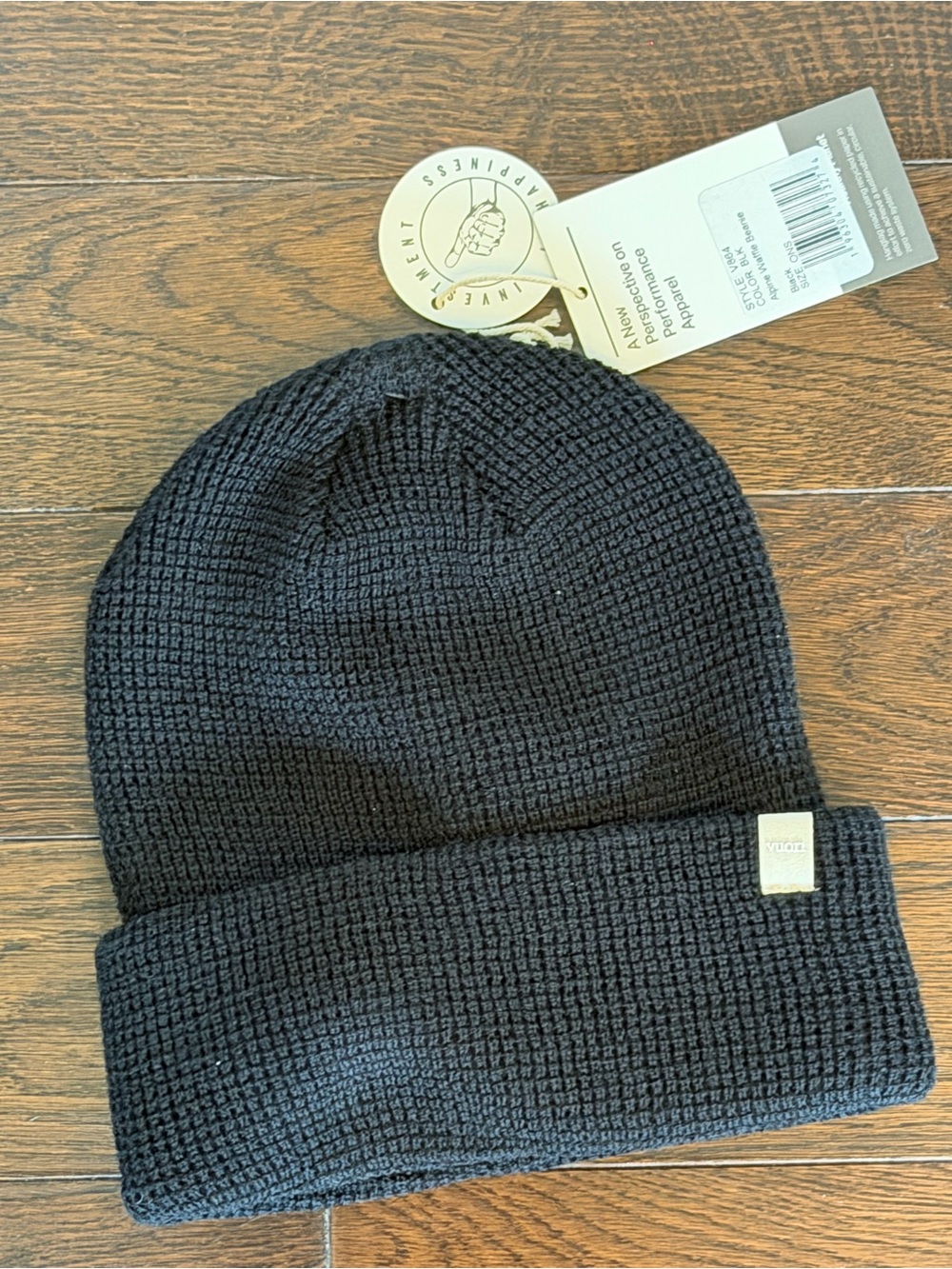 Vuori alpine waffle beanie black New with tags